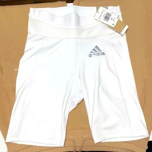 Adidas Short White Tights for Women-Size SMALL-New With Tags, NEVER WORN